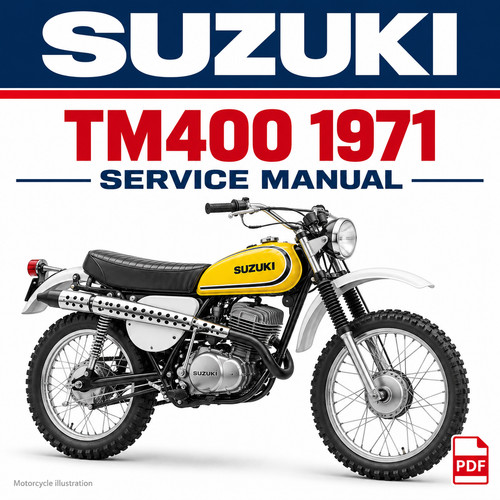 Suzuki tm400 1971 service - suzuki,